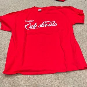 Brand new NWOT Enjoy cub scouts red Adult XL shirt